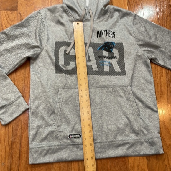 Panthers NFL Combine Training Size Large Hoodie Pop Over Gray - Picture 10 of 16